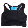 Women Wirefree Racerback Sexy Sports Bra With Pocket ,High Impact Workout Gym Active Yoga Bra